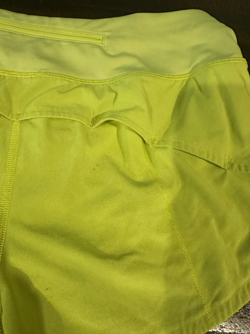 lululemon athletica Neon Yellow Athletic Shorts